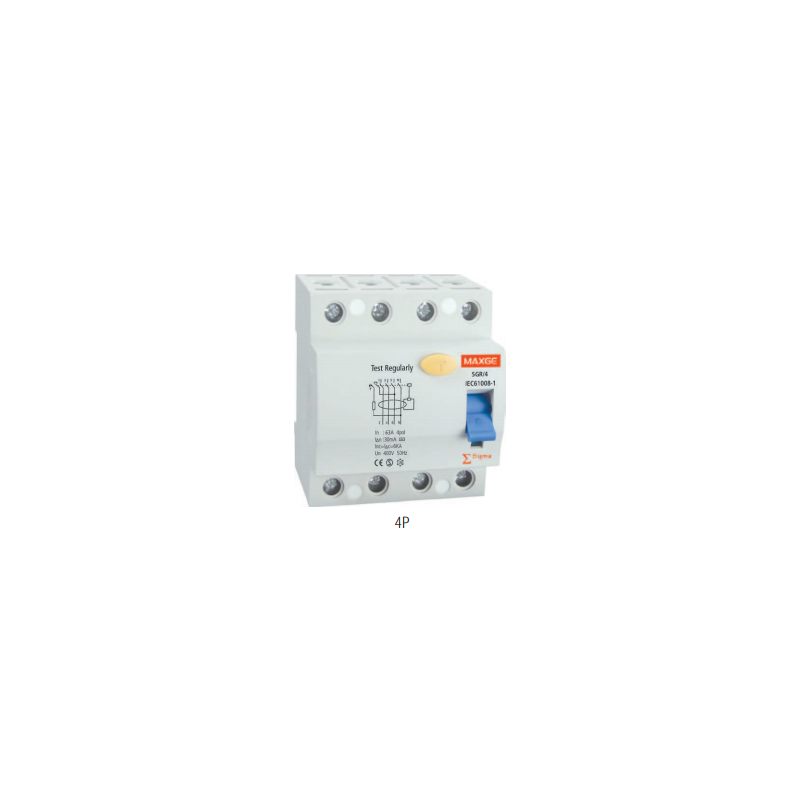 Interruptor Diferencial SGR, 63A, 300mA Clase AS