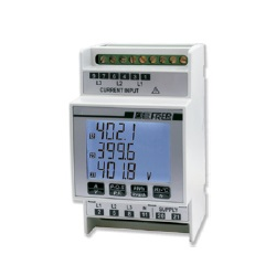 Analizador miniaturizado LCD con medida de THD y comunicación RS485 - 230V AC/DC