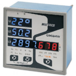 Analizador LED con comunicación RS485 - Con alarma de pulsos
